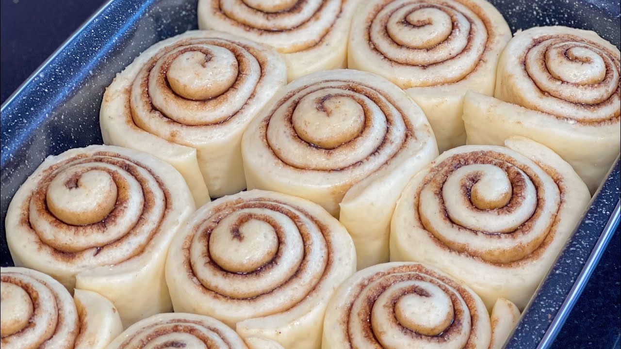 💯السينامون رولز او بريوش القرفة وصفة ناجحة Cinnamon rolls / brioche cannelle moelleux et délicieux
