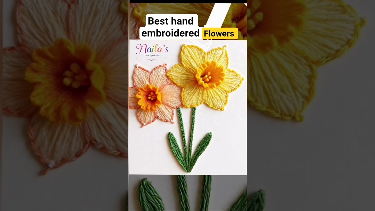Best hand embroidered flowers           