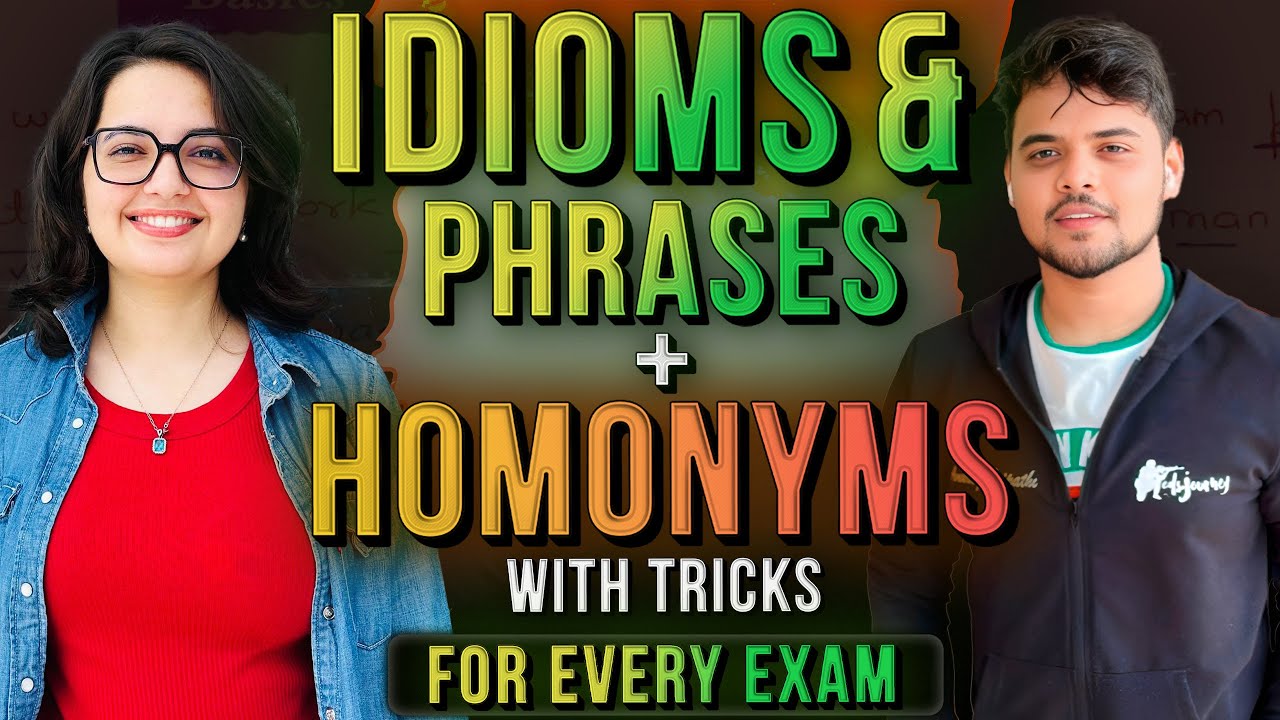 100 Most Asked Idioms and Homonyms for NDA, CDS, AFCAT | Elimination Method - Pooja ma'am