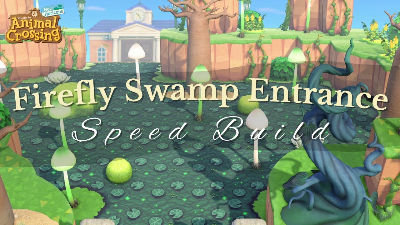 FIREFLY SWAMP ENTRANCE | ACNH Speed Build | Animal Crossing: New Horizons Gameplay - 230