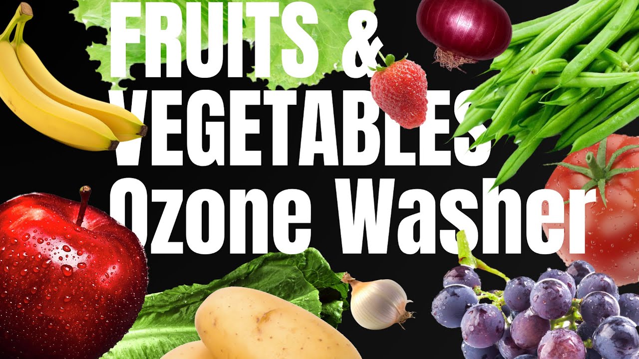 Ozone Washer. Ozone-enriched water to clean Fruits and Vegetables, seafood, mutton, chicken, grains