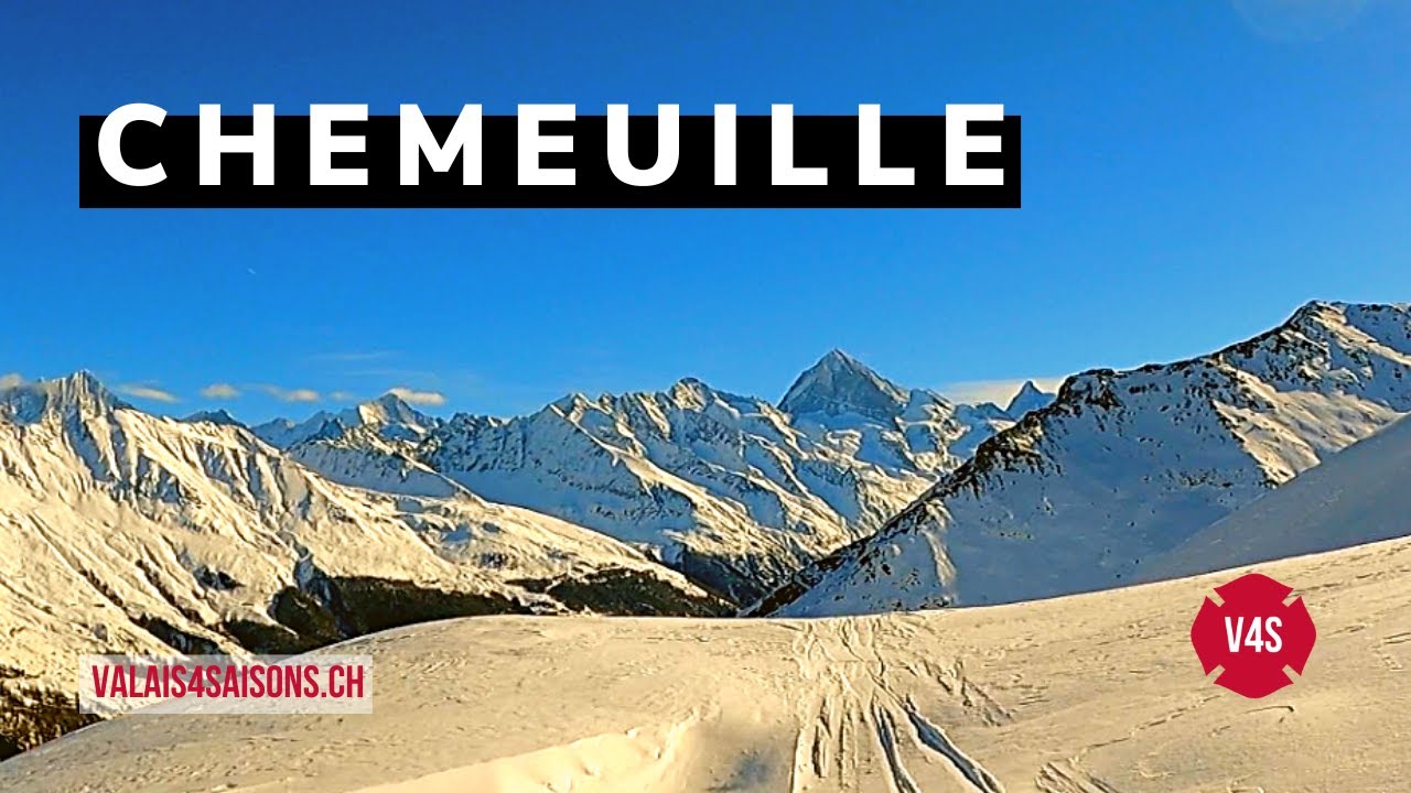 Chemeuille : une sortie &agrave; ski en famille sur les hauts d'Evol&egrave;ne | V4S | Valais | Suisse |