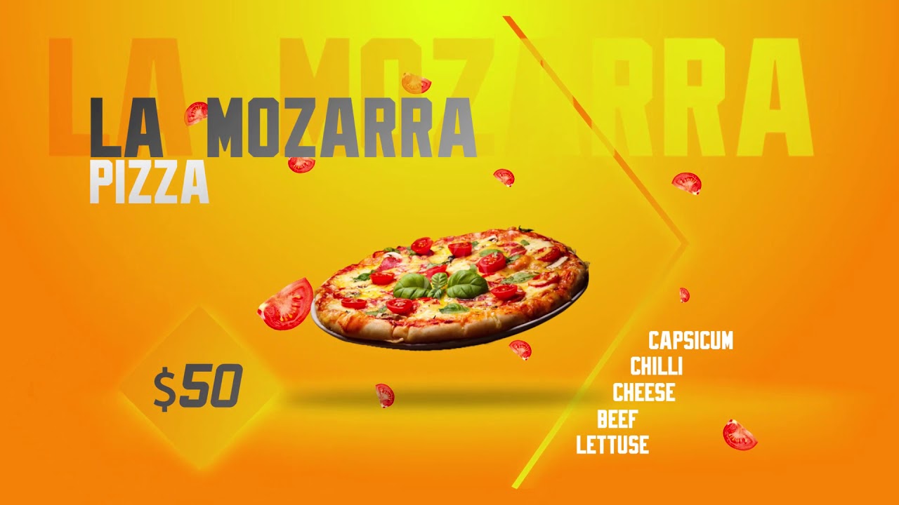 Professional Fast Food or Restaurant Food Menu Promo Video After Effects Template
