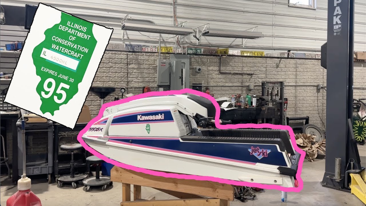 30 Years Sitting! Will It Ride? Kawasaki Stand Up Jet Ski 550sx