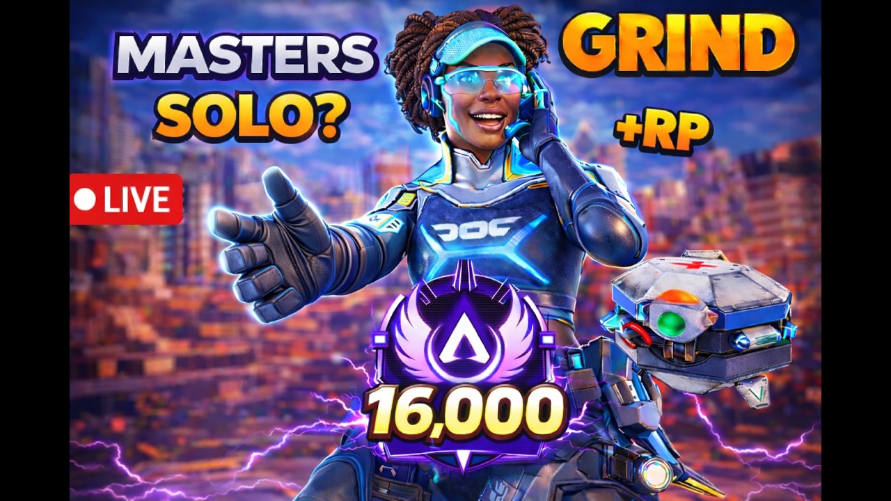 🟣🔴(FULL SCREEN) SOLO LIFELINE 🟣🔴 APEX RANK GRIND TO MASTERS