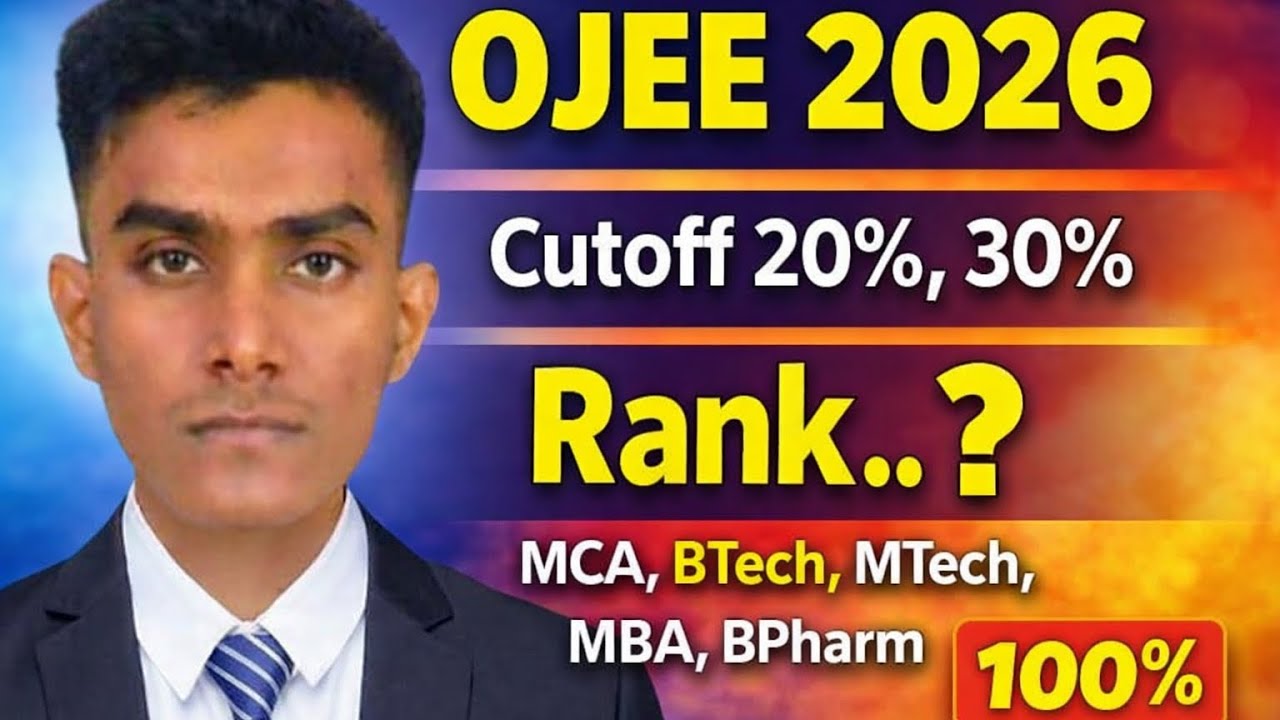 ✨OJEE 2026 CUTOFF // RANK ?✅