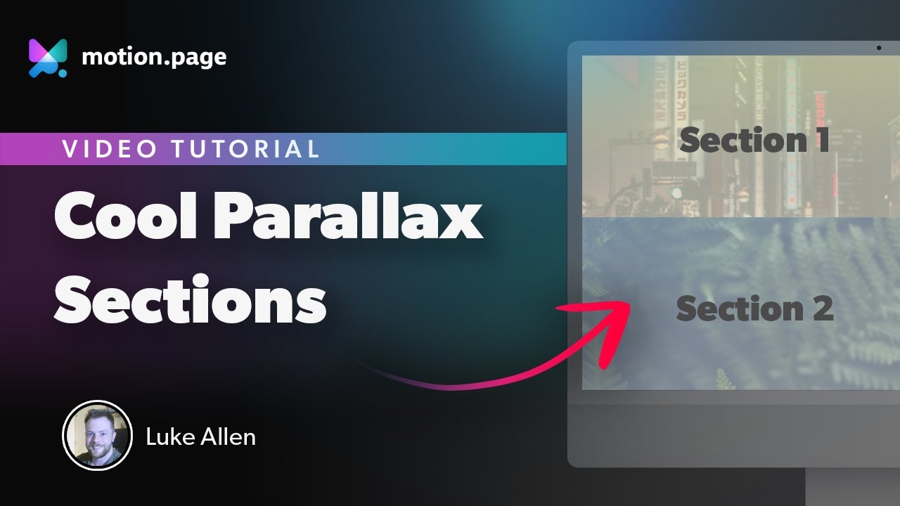 Create Cool Parallax Sections Easily!
