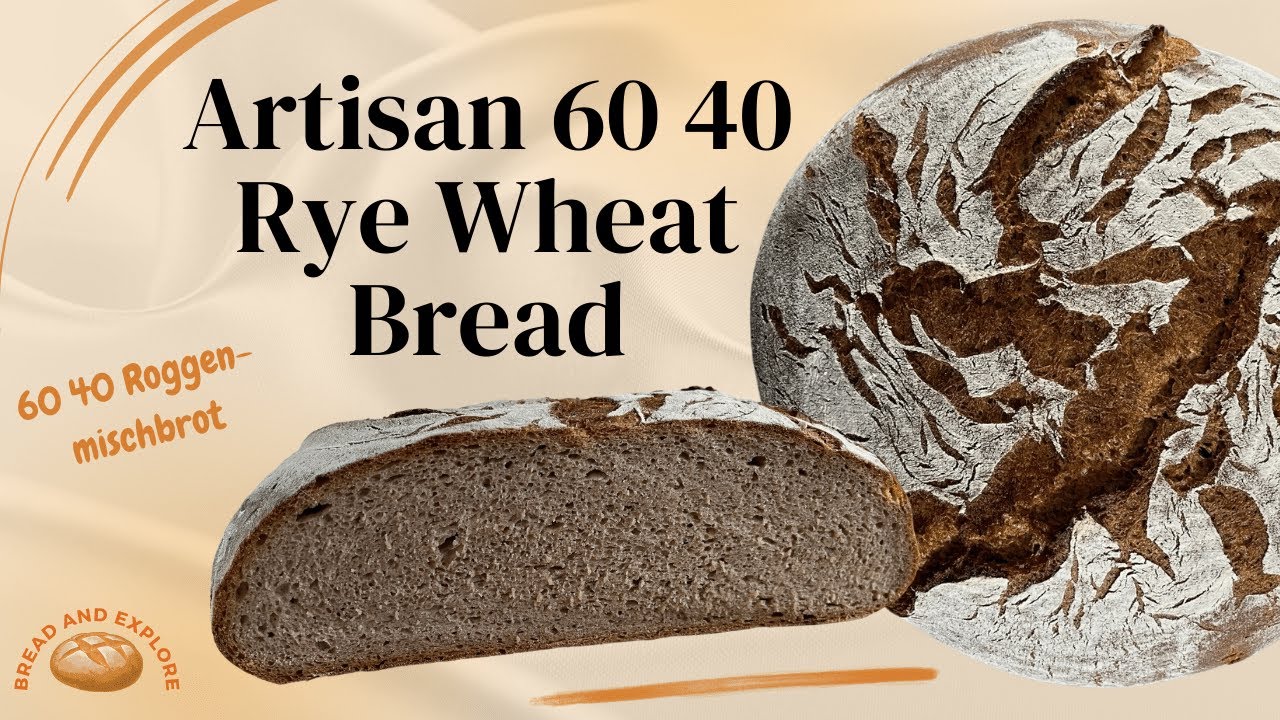 How to make homemade artisan 60 40 Rye Wheat Sourdough Bread | 60 40 Roggenmischbrot