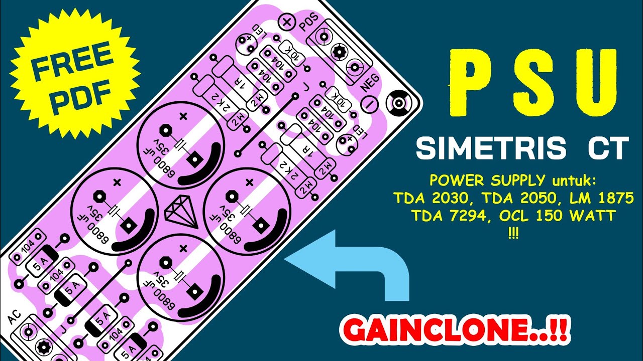 power supply amplifier gainclone