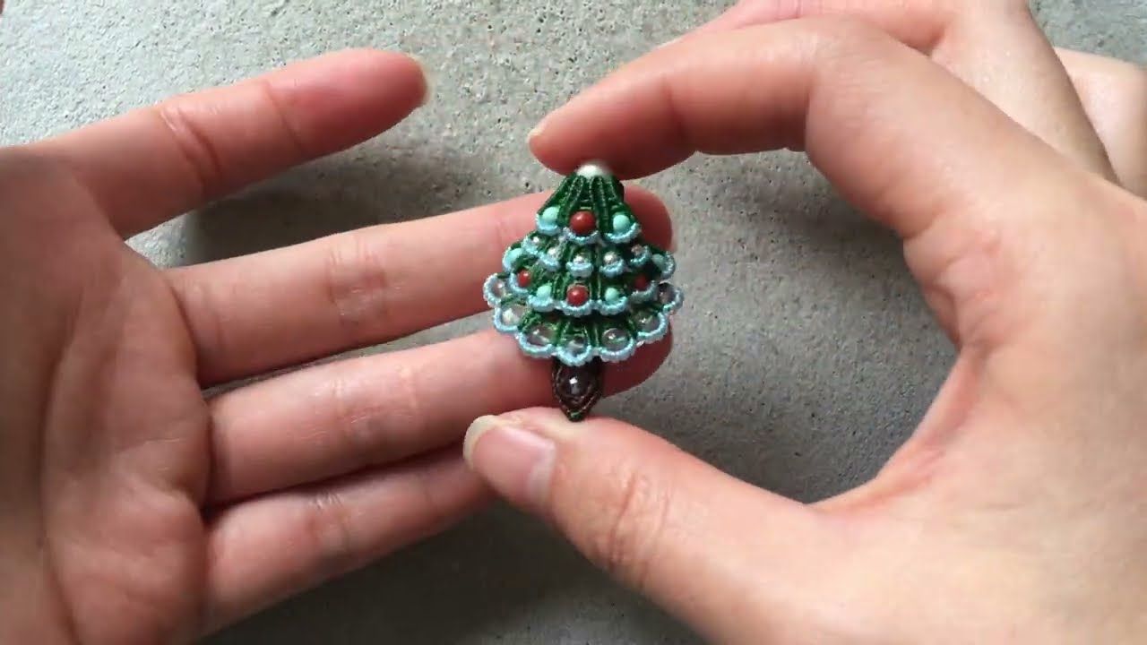Christmas tree brooch