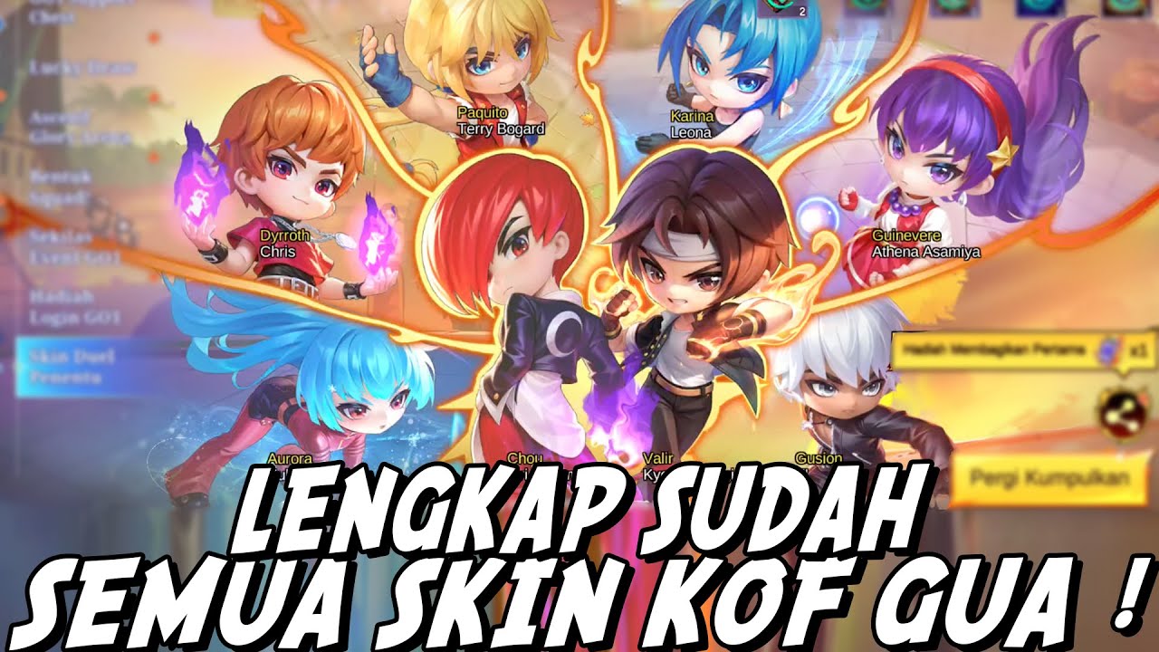 PAKE SKIN KOF CHRIS LETS GO ! AKHIRNYA LENGKAP SUDAH SKIN KOF GUA ! MAIN SULAP HERO PAKE CHRIS !