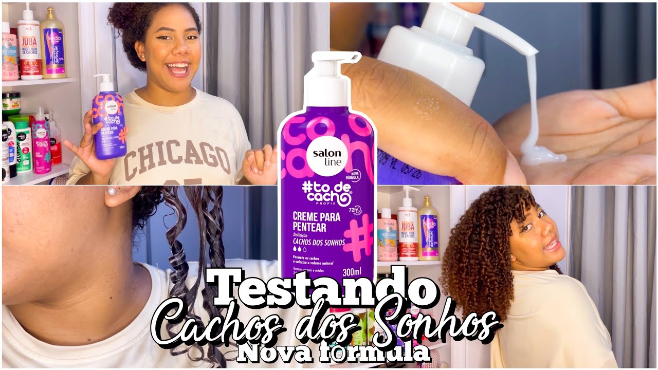 TESTEI O CREME DE PENTEAR CACHOS DOS SONHOS da SALONLINE *Nova F&oacute;rmula*