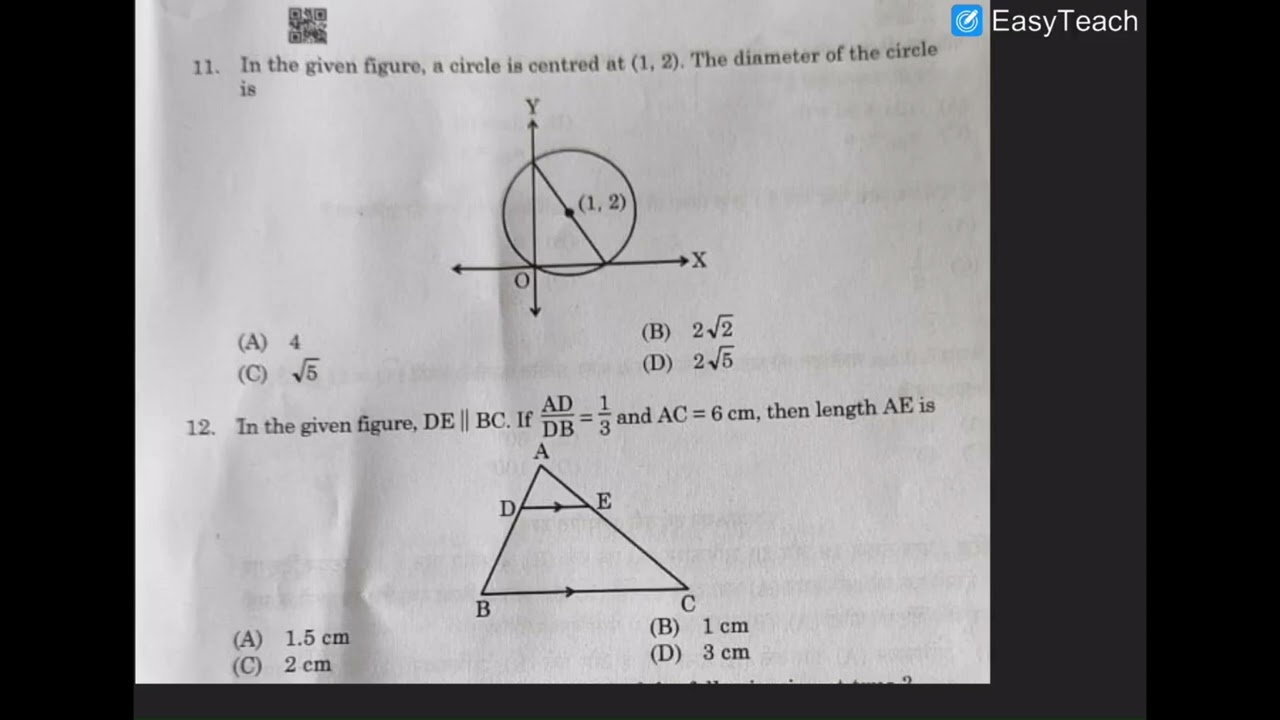 CBSE class 10 2026 maths SET-3 answer key -mcq' 30/4/3 standard