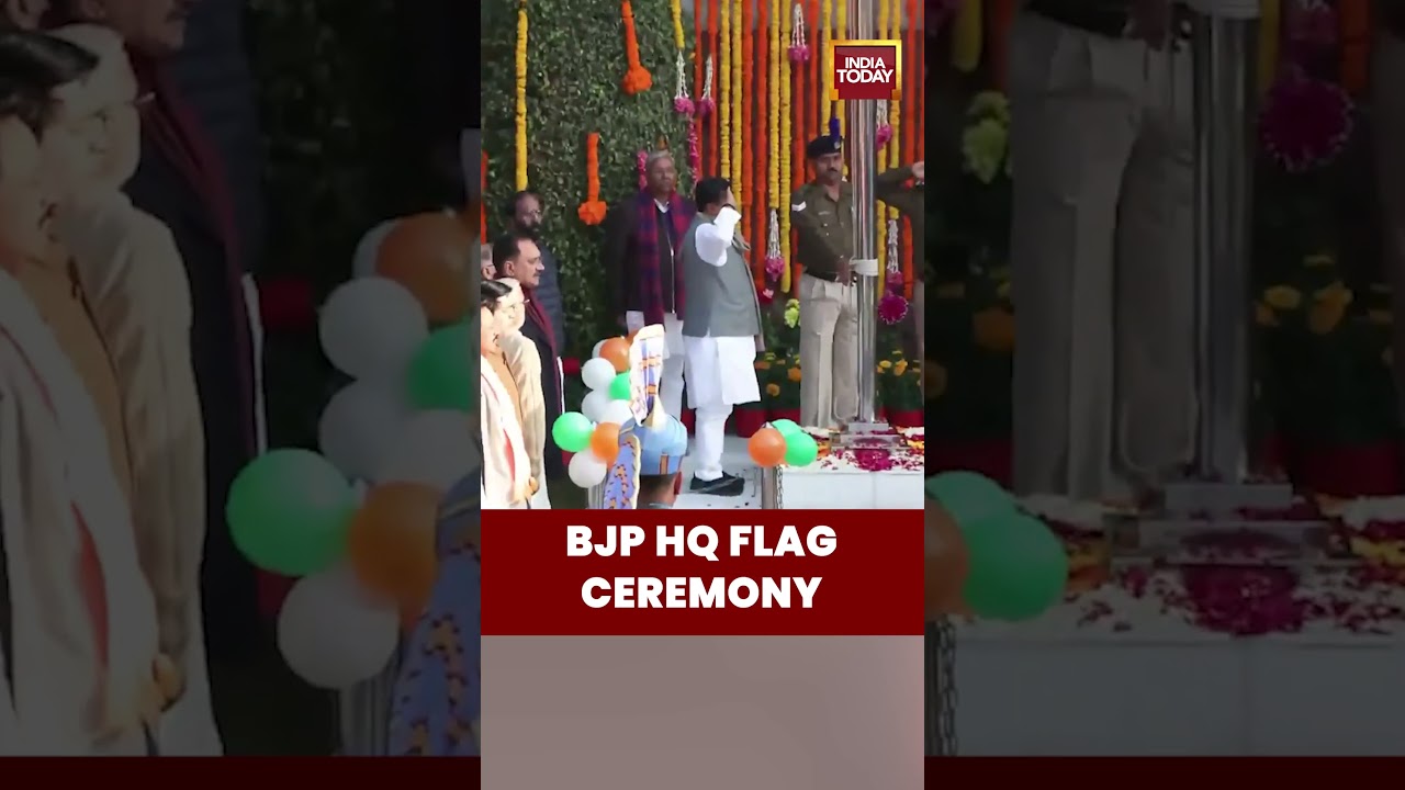 BJP Headquarters Flag Hoisting | Republic Day 2026 Delhi #republicday2026