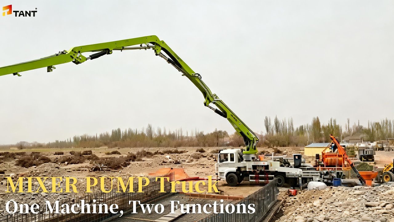 Concrete Mixer Pump Truck Overview | One Machine, Two Functions #pump #constructionlife #pumptruck