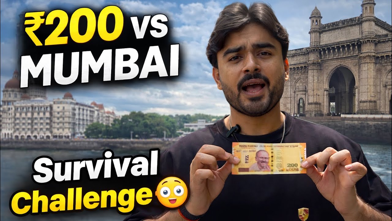₹200 Mein Mumbai Survival Challenge! 😳 | Andheri to South Bombay