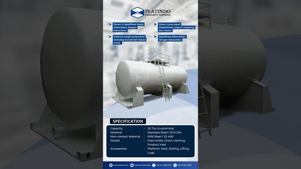 🛠️Fuel Storage Tank 20 Ton Platindo Cipta Raya! 