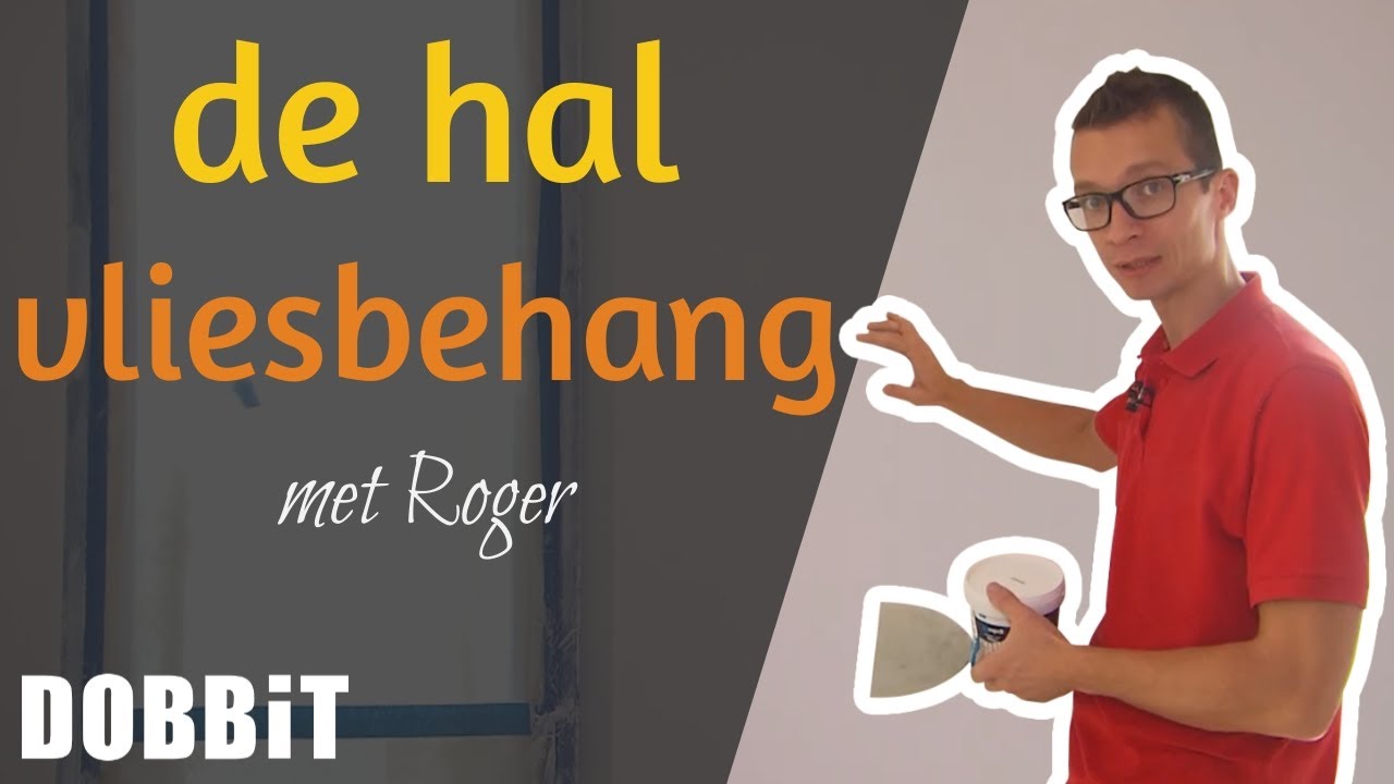 Een schilderklare hal dankzij vliesbehang met Roger