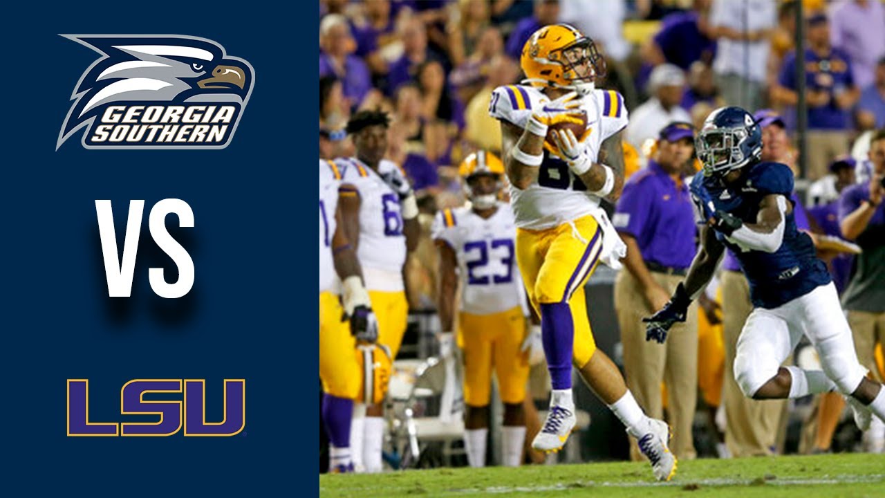 Georgia Southern vs #6 LSU Highlights Week 1 College Football 2019