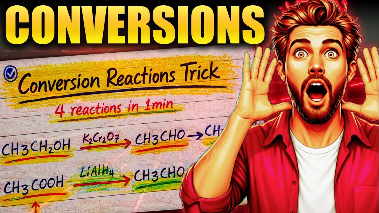 Conversion Reactions in Organic Chemistry | Important Conversions | Class 12