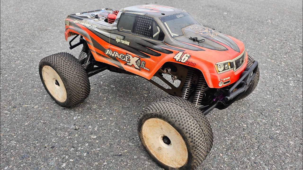 Hpi Savage nitro top speed run....@rynks_rc