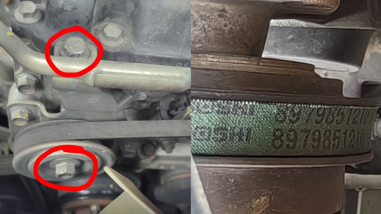 Fixing noisy AC/Fan belt (ISUZU MUX/DMAX) 