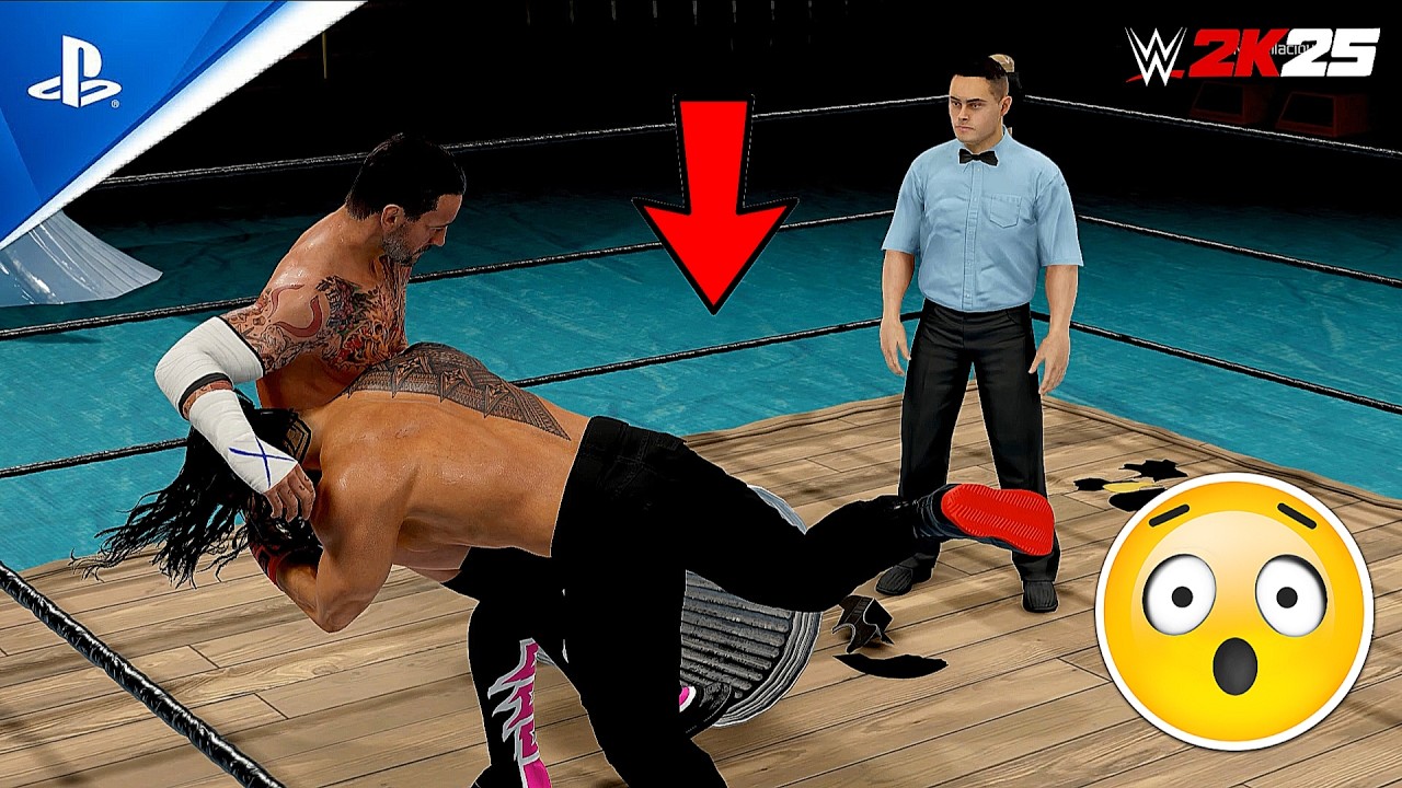 WWE 2K25 - Roman Reigns Battles CM Punk in The Water! | Countdown For WWE 2K26 | PS5 4K60