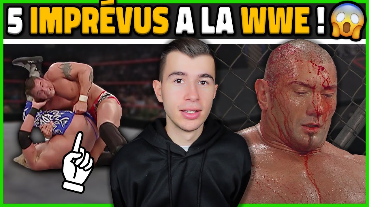 5 moments IMPRÉVUS à la WWE !