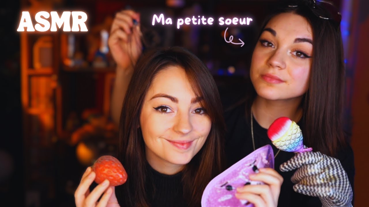 ♡ ASMR  - Ma petite sœur me fait de l'ASMR ♡