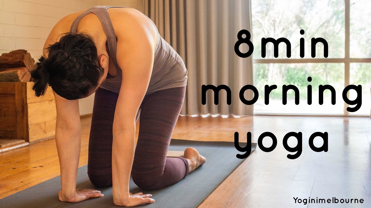 8minute morning yoga | whole body | movement break | workout cool down