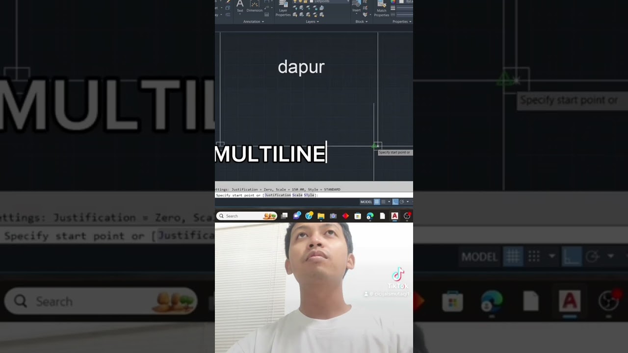 Tutorial AutoCAD comment MULTILINE 