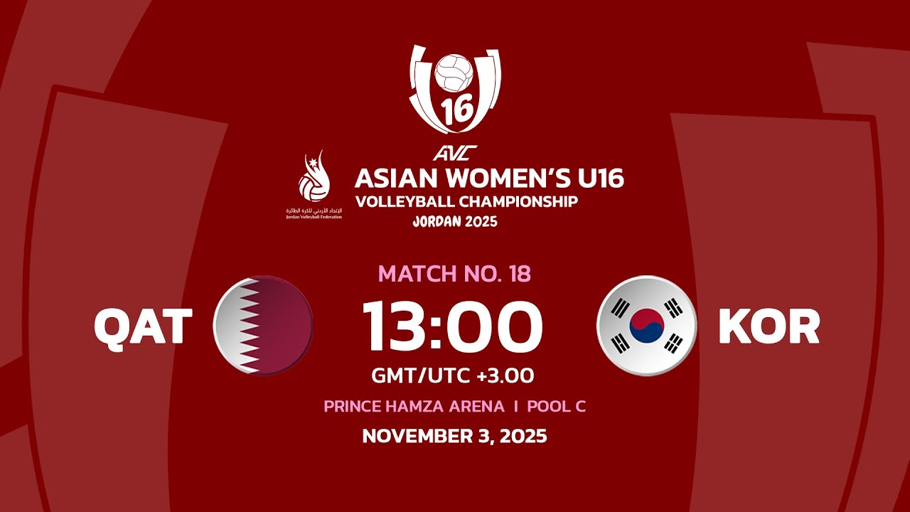 [ LIVE ] Qatar VS Korea I 2nd Asian Women's U16