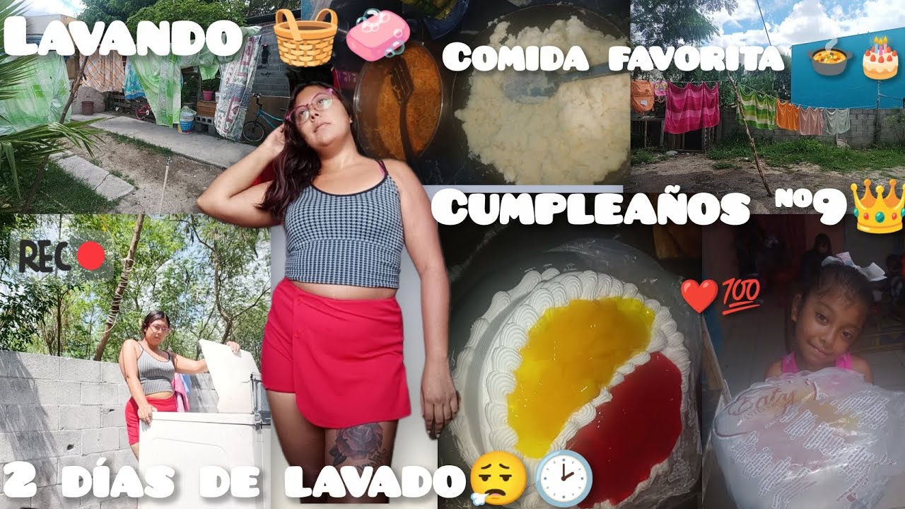 Lavando dos días seguidos🧺🧼/Escuela🏫/Comida favorita 🍲🥣/Rutina de mama Fiona 💖👑