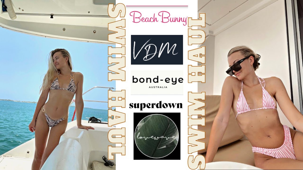 swim haul + review; beach bunny, vdm the label, lovewave, bondeye & superdown