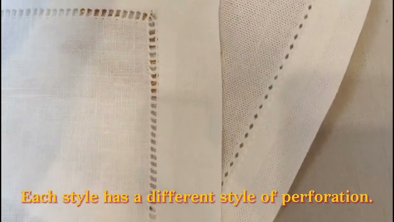 Hemstitch napkins are a perfect blend of craftsmanship and elegance.