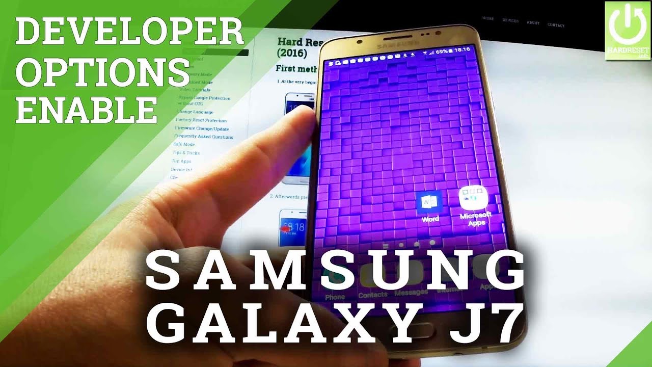 How to Enable Developer Options in SAMSUNG Galaxy J7 (2016)