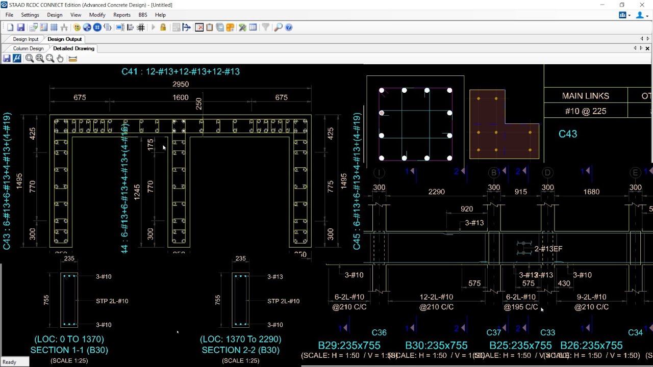 Design of Concrete Elements in STAAD: Part 2 - Design of Beam, Column and Shear Wall