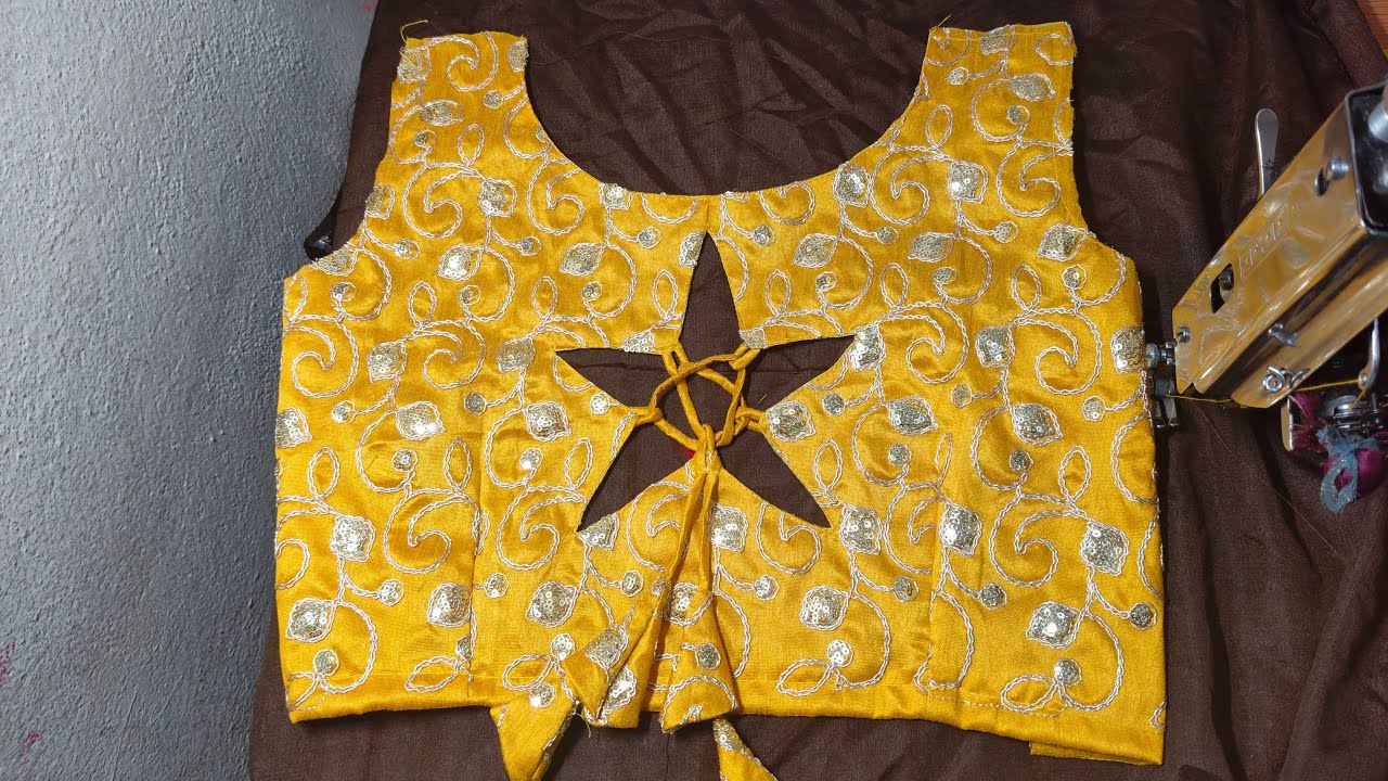 The stitching tips  is live 34 size blouse stitching in live