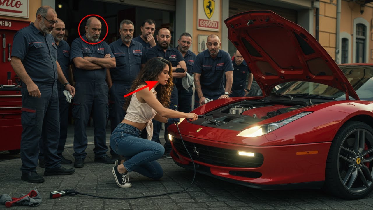 Una joven mexicana en vacaciones encendió un Ferrari que 6 mecánicos italianos no pudieron arrancar