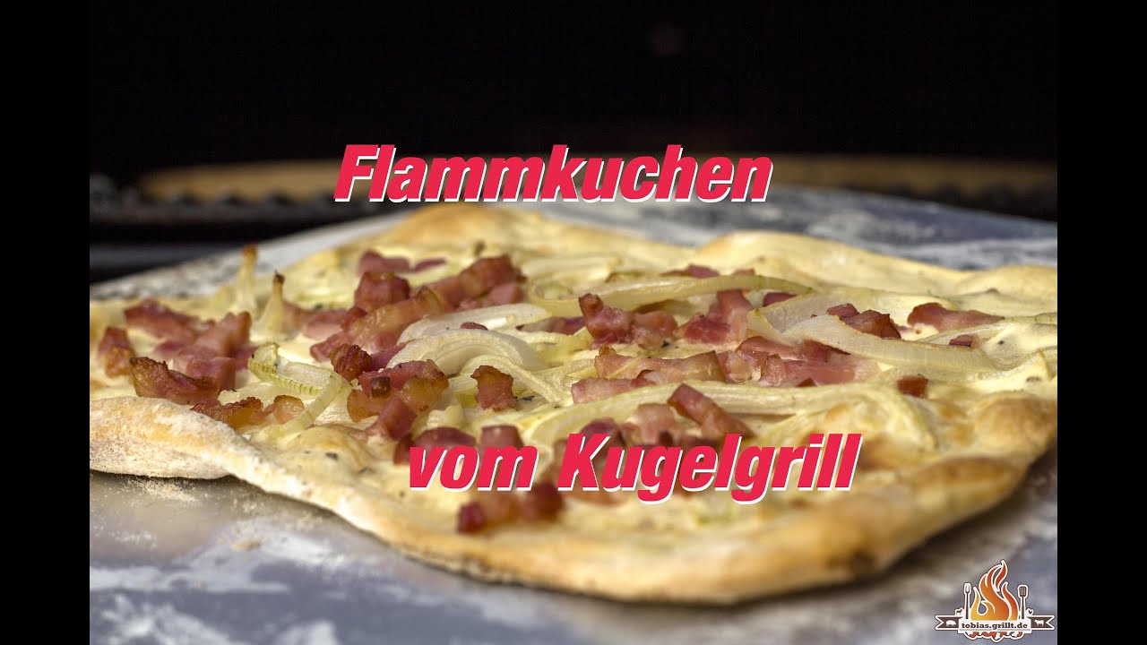 Der beste Flammkuchen gelingt immer vom Weber Kugelgrill Pizza Pizzaring  -- tobiasgrillt.de