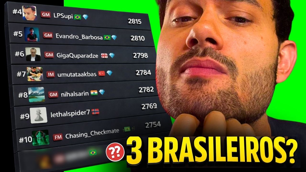 Teremos três brasileiros no Top 10 do mundo?