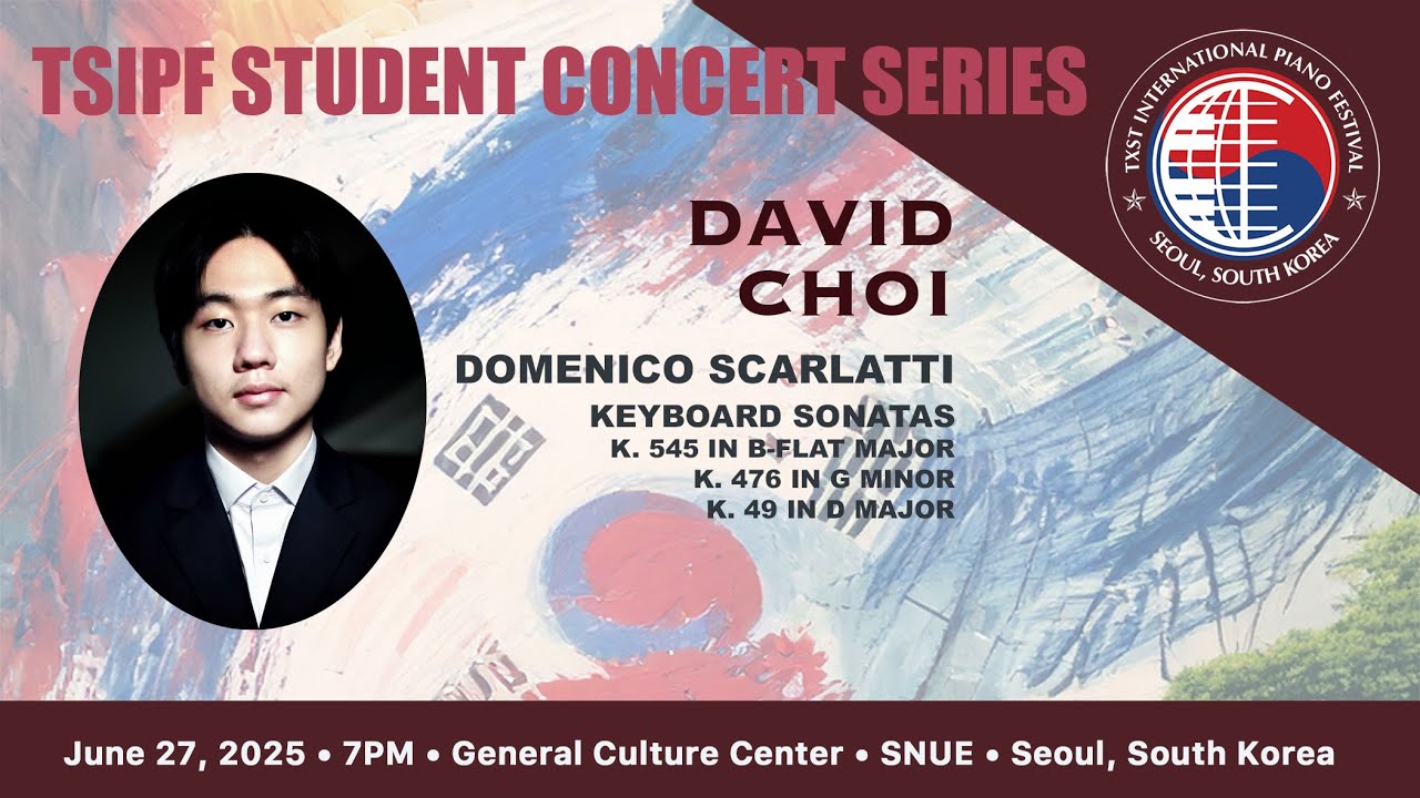 Three Keyboard Sonatas - Domenico Scarlatti | DAVID CHOI