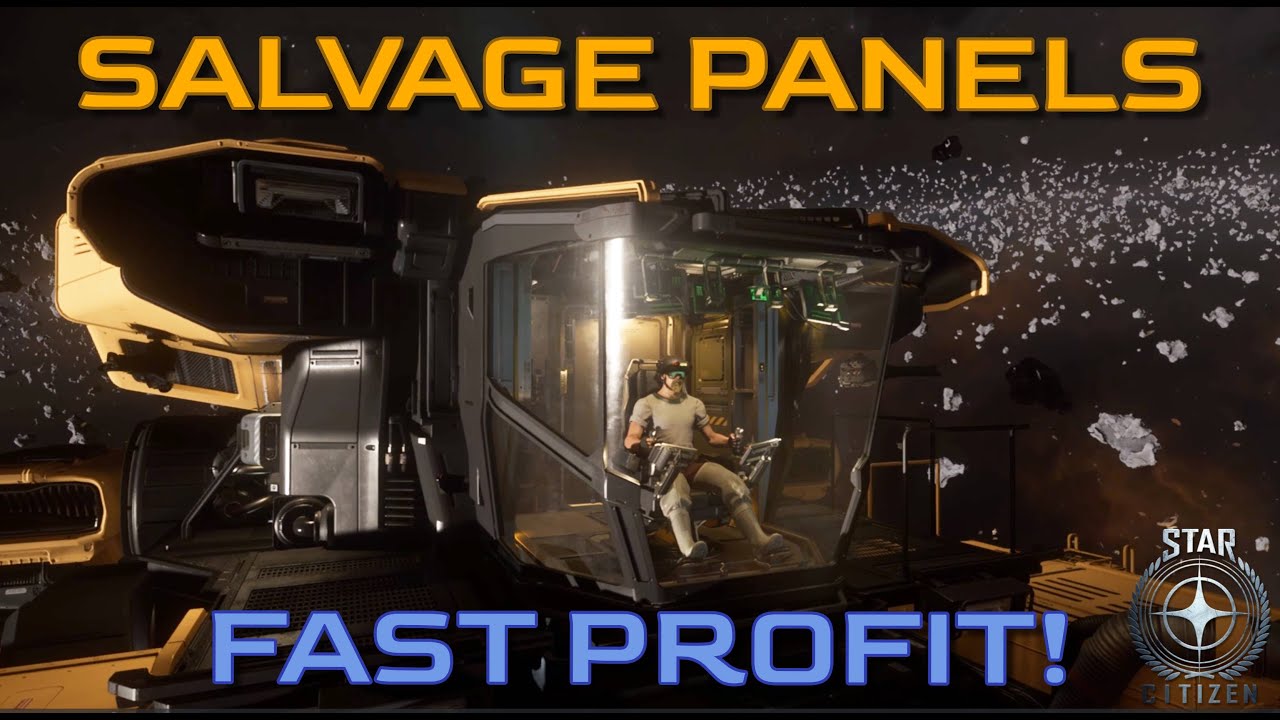 Salvage panels in Star Citizen with the Vulture: Fast profit!