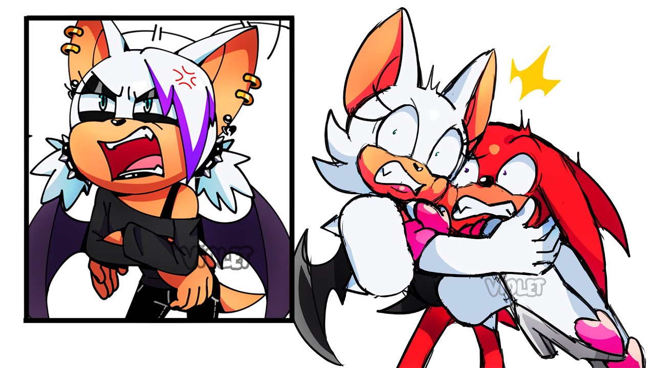Goth Girl Rouge! - Knuckles x Rouge (Knuxouge) Comic Dub Comp