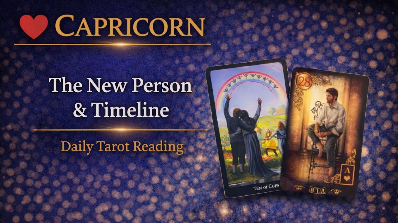 ❤️CAPRICORN-This NEW Person is YOUR BLESSING, This is what they say...|Daily Tarot Reading