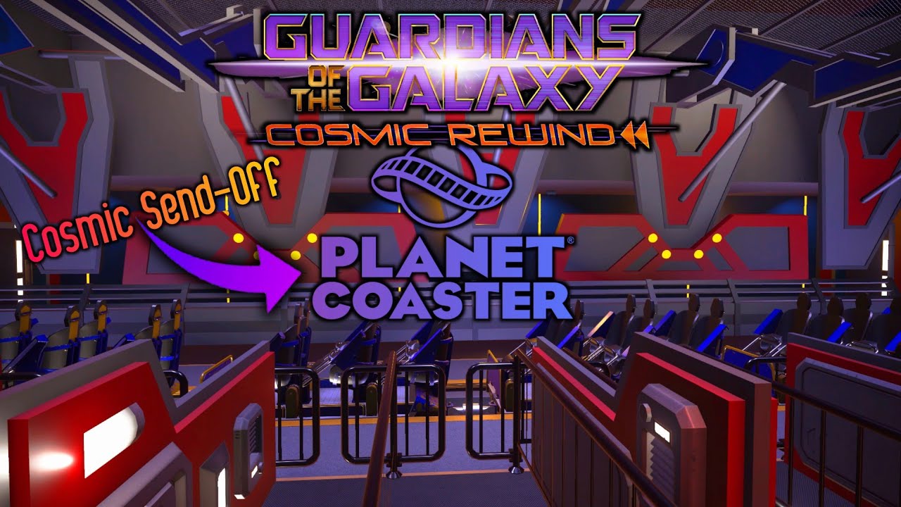 GOTG:Cosmic Rewind | Dark & Light POV+Cinematic Shots - Epcot (Planet Coaster)