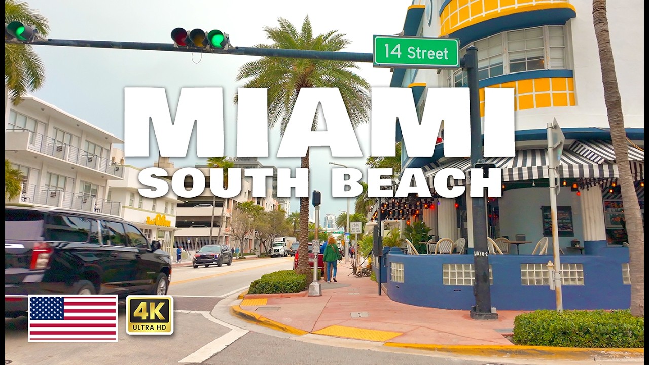 MIAMI 🇺🇸 Street Walking Tour 4K Miami Beach | Travel USA