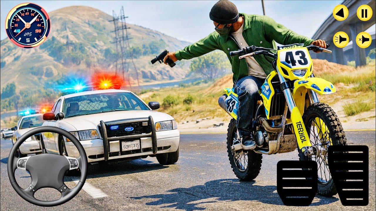Us Police Car Chase 3d 2025 - Police Car Driving Simulator 3d - Police Car Game - Android Gameplay