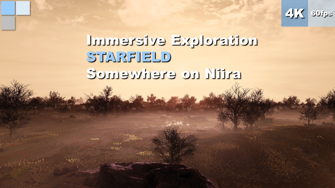 [4K 60fps] STARFIELD - PC - Somewhere on Niira - Immersive Exploration - Relaxing Gameplay - Walk