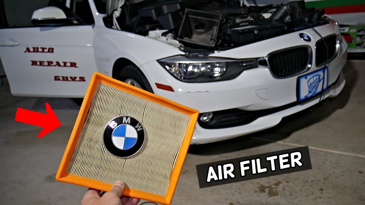 BMW AIR FILTER REPLACEMENT REMOVAL BMW F30 F31 F34 320i 328i 330i 318i 316i 316d 318d 320d 328d 325d